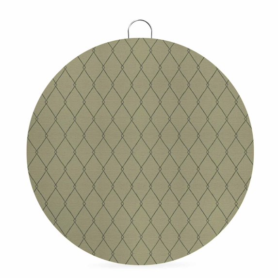 Welcome Sign for Front Door, Sage Green Lattice Geometric Round Metal Wall Art Wreaths, Luxury Abstract Art Aesthetics Outdoor Indoor Wall Hanging Sign for Porch Decor Housewarming Gifts 7.9 Inch