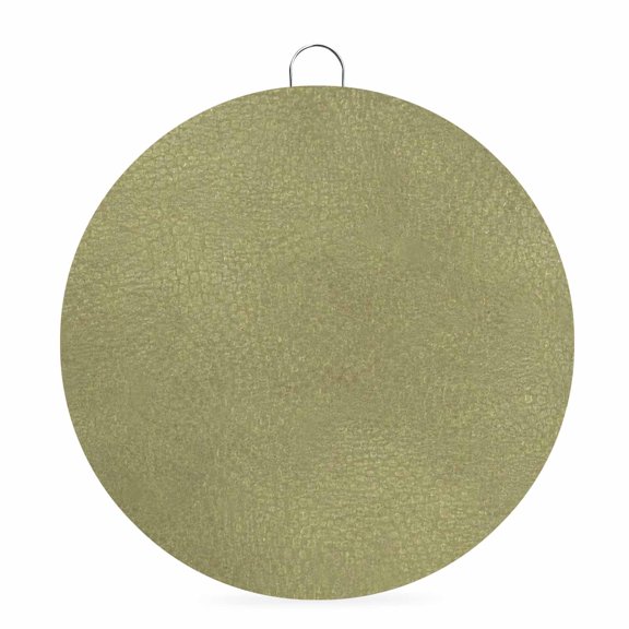 Welcome Sign for Front Door, Solid Color Green Round Metal Wall Art Wreaths, Pure Color Modern Minimalist Art Outdoor Indoor Wall Hanging Sign for Porch Decor Housewarming Gifts 5.9 Inch