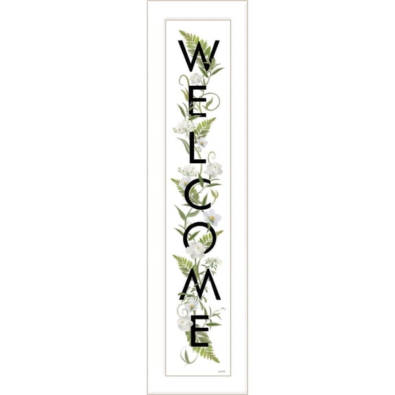 Welcome Sign II by House Fenway Framed Print Wall Art Wood Multi-Color