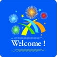 thumbnail image 1 of Welcome Sign Picture Art - Living Room - Peel & Stick Sticker - Vinyl Wall Decal Size : 12 Inches X 12 Inches, 1 of 1