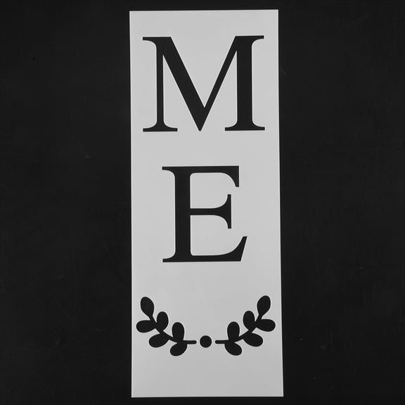 Welcome Sign Stencil, Large Letter Stencils for Painting on Wood Reusable Porch Sign and Front Door Vertical Decorating