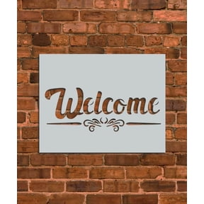 Welcome Sign Stencil