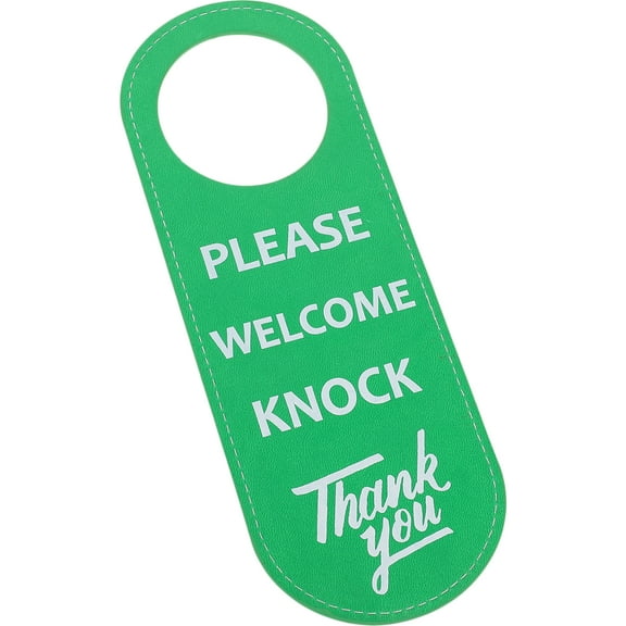 WRISTBIQUE Hotel Signage Please Do Not Disturb Sign Double Sided Office Sign Board Green PVC 1Pack