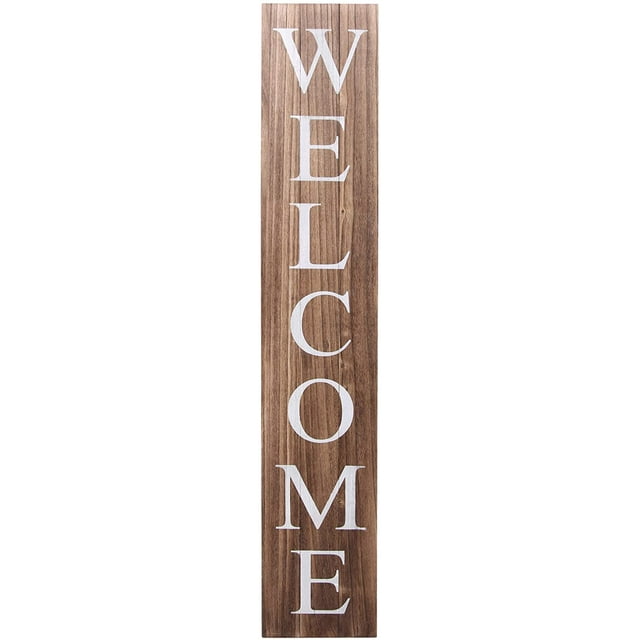 Sign for Front Door Porch 5 Feet Tall, Vertical Wooden
