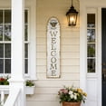 thumbnail image 1 of Large Wood Welcome Sign for Front Door,Farmhouse Welcome Wall Decor with Bee Design, Rustic Outdoor Porch Sign Ready to Hang 43x9 Inch, 1 of 6