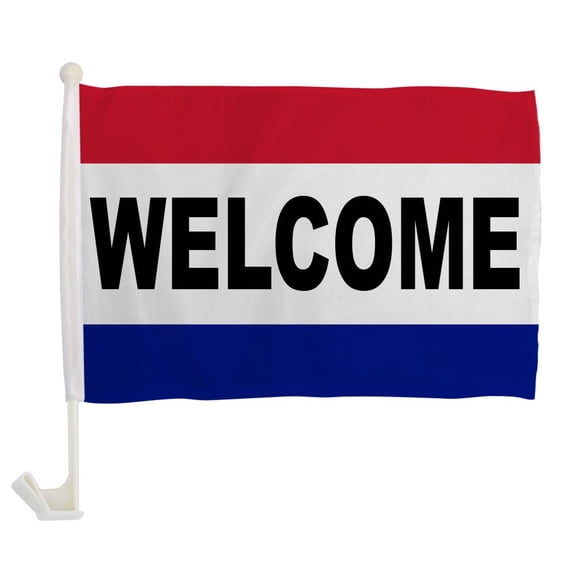 Welcome Single-Sided Car Flag