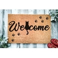 thumbnail image 1 of Welcome Sitting Cat | Cute Black Cat Doormat | Welcome Mat | Funny Door Mat | Funny Gift | Home Doormat | Housewarming | Closing Gift, 1 of 2