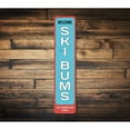 thumbnail image 1 of Welcome Ski Bums Vertical Novelty Decor, Metal Wall Sign - 4x18 Inches, 1 of 4