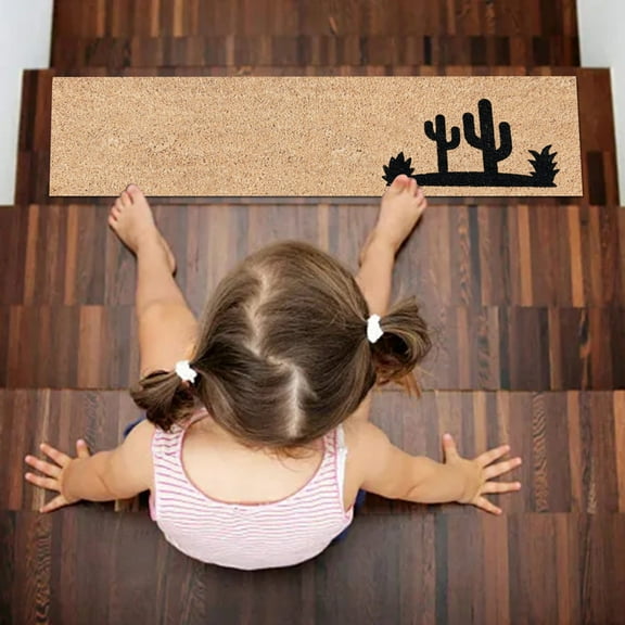 Welcome Skinny & Narrow Doormats Skinny Mat Farmhouse Decor Playhouse Mat Stair Mat Welcome Mat Polyester Carpet,B,Polyester