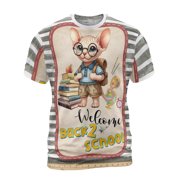 Welcome Sphynx Back to School Vintage Retro All Over Print 3D Shirt Unisex Merch Cat Lover Kitten Owner Gifts Idea - 02012