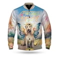thumbnail image 1 of Welcome Spring Fairy Afghan Hound in Flower Meadow All Over Print 3D Baseball Jacket Dog Lover Bomber Jacket Softball - 13002, 1 of 6