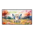 thumbnail image 1 of Welcome Spring Fairy Akita in Flower Meadow Desk Mat Full Keyboard Mouse Pad Inu Dog Lover Large Mousepad - 13002, 1 of 5