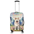 thumbnail image 1 of Welcome Spring Fairy Akita in Flower Meadow Travel Luggage Cover Inu Dog Lover Suitcase Dust Protective Decor - 13002, 1 of 5