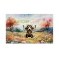 thumbnail image 1 of Welcome Spring Fairy Dachshund in Flower Meadow Doormat Wiener Dog Lover Gifts Idea Indoor Outdoor Welcome Mat - 13002, 1 of 5