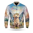 thumbnail image 1 of Welcome Spring Fairy Golden Retriever in Flower Meadow All Over Print 3D Baseball Jacket Goldens Dog Lover Gifts Idea Bomber Jacket Softball - 13002, 1 of 6