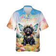 thumbnail image 1 of Welcome Spring Fairy Portuguese Water Dog in Flower Meadow Hawaiian Shirt Breathable Summer Unisex Merch PWD Portie Fishing Dog Lover - 13002, 1 of 6