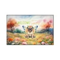thumbnail image 1 of Welcome Spring Fairy Pug in Flower Meadow Indoor Rug Dog Lover Gifts Carpet Living Bed Room Sofa Home Decor - 13002, 1 of 5