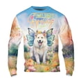 thumbnail image 1 of Welcome Spring Fairy Samoyed in Flower Meadow All Over Print 3D Sweatshirt Unisex Merch Siberian Sammy Dog Lover - 13002, 1 of 6