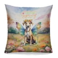 thumbnail image 1 of Welcome Spring Fairy Whippet in Flower Meadow Pillowcase Double Sided Dog Lover Pillow Case Covers - 13002, 1 of 3