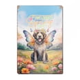 thumbnail image 1 of Welcome Spring Fairy Wirehaired Pointing Griffon in Flower Meadow Vertical Metal Aluminum Sign Dog Lover Wall Art Home Decor - 13002, 1 of 5