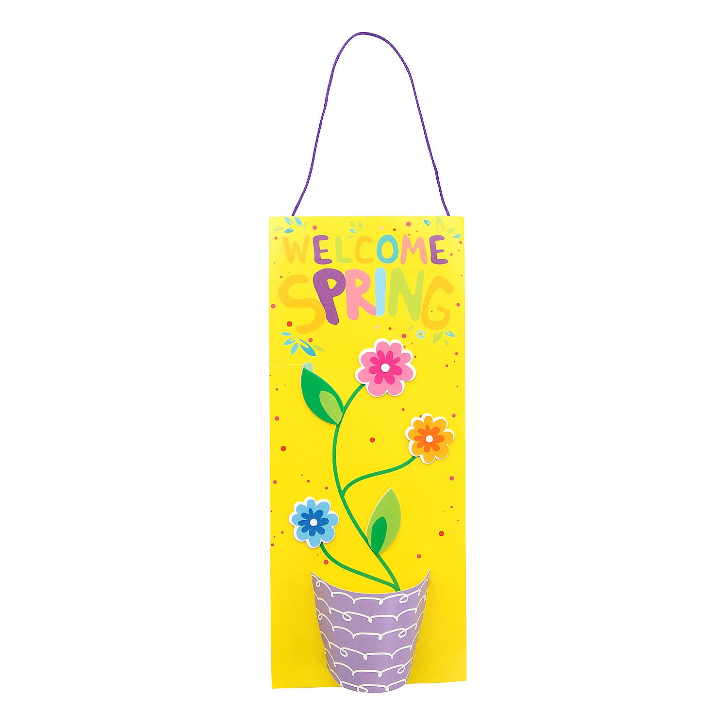 Welcome Spring Hanging Sign Craft Kit - Makes 12. - Walmart.com