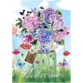 thumbnail image 1 of Welcome Spring Mason Jar Double Sided Garden Flag Floral Butterfly 12.5 x 18 Inch, 1 of 6