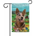 thumbnail image 1 of Welcome Spring Summer Australian Cattle Garden Flag Dog Flowers Butterflies Farm Village Home Decor Banner for Outside Double Side 12.5X18 Inch, 1 of 6