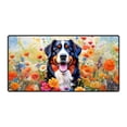 thumbnail image 1 of Welcome Spring Summer Bernese Mountain Dog Portrait Flower Blue Sky Desk Mat Full Keyboard Mouse Pad Berner Lover Gifts Large Mousepad - 12001, 1 of 5