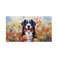 thumbnail image 1 of Welcome Spring Summer Bernese Mountain Dog Portrait Flower Blue Sky Doormat Berner Lover Gifts Indoor Outdoor Welcome Mat - 12001, 1 of 5