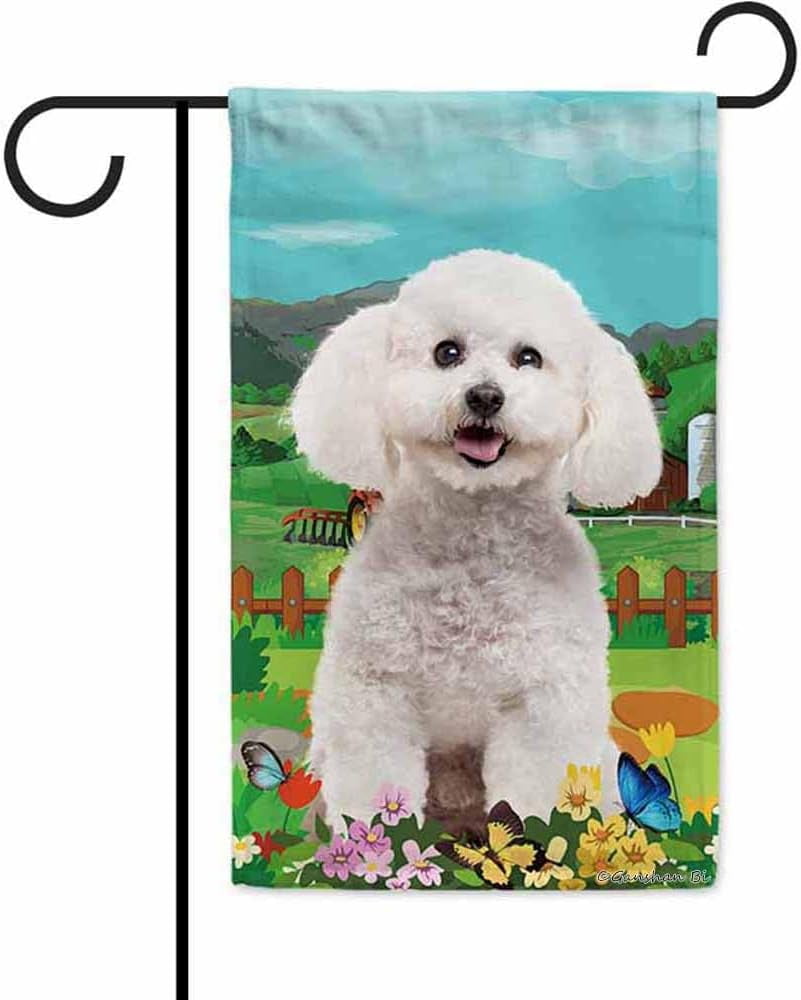 11 x 15 In. Bichon Frise Flag, Garden Size, 1