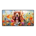 thumbnail image 1 of Welcome Spring Summer Cocker Spaniel Portrait Flower Blue Sky Desk Mat Full Keyboard Mouse Pad Cockers Dog Lover Gifts Large Mousepad - 12001, 1 of 5