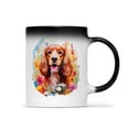 thumbnail image 1 of Welcome Spring Summer Cocker Spaniel Portrait Flower Blue Sky Heat Color Changing Mug Cockers Dog Lover Gifts Magic Coffee Mug - 12001, 1 of 4