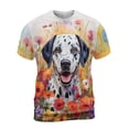 thumbnail image 1 of Welcome Spring Summer Dalmatian Portrait Flower Blue Sky All Over Print 3D Shirt Unisex Merch Dog Lover - 12001, 1 of 6