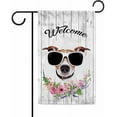thumbnail image 1 of Welcome Spring Summer Flowers Jack Russell Terrier Decorative Garden Flag Dog Floral Seasonal Home Decor Banner for Outside 12.5X18 Inch Double Sided Style 2, 1 of 6