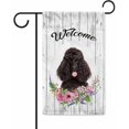 thumbnail image 1 of Welcome Spring Summer Flowers Poodle Decor Garden Flag Lovely Floral Seasonal Home Decor Banner for Outside Double Side 12.5X18 Inch, 1 of 6