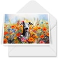 thumbnail image 1 of Welcome Spring Summer Italian Greyhound Portrait Flower Blue Sky 7x5in Folded Greeting Card Greyhound Dog Lover Single Note Card with Envelope - 12001, 1 of 5