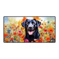 thumbnail image 1 of Welcome Spring Summer Labrador Retriever Portrait Flower Blue Sky Desk Mat Full Keyboard Mouse Pad Lab Dog Lover Gifts Large Mousepad - 12001, 1 of 5