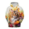 thumbnail image 1 of Welcome Spring Summer Maine Coon Portrait Flower Blue Sky All Over Print 3D Hoodie Unisex Merch Hoodies Cat Lover Kitten Owner Gifts - 12001, 1 of 6
