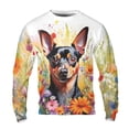 thumbnail image 1 of Welcome Spring Summer Miniature Pinscher Portrait Flower Blue Sky All Over Print 3D Sweatshirt Unisex Merch Mini Pin Dog Lover - 12001, 1 of 6
