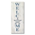 thumbnail image 1 of Welcome Starfish Phrase Sign Coastal Graphic Art Gallery Wrapped Canvas Print Wall Art, 1 of 7