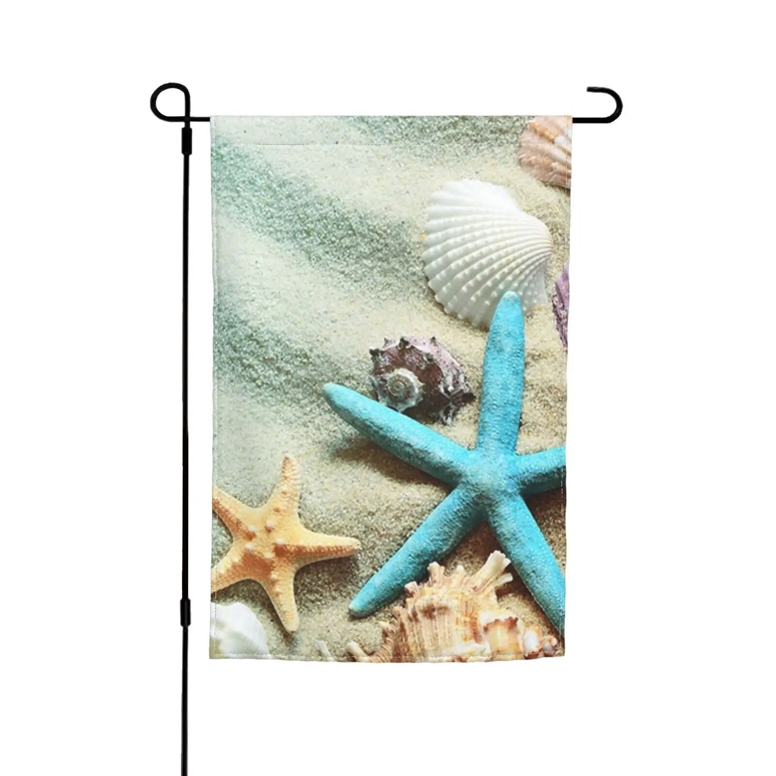 Summer Coastal Garden Flag Nautical Tropical Conch StarShell