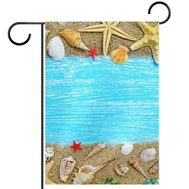 Toland Home Garden Flip Flop Life Beach summer Flag Double Sided 28x40 ...