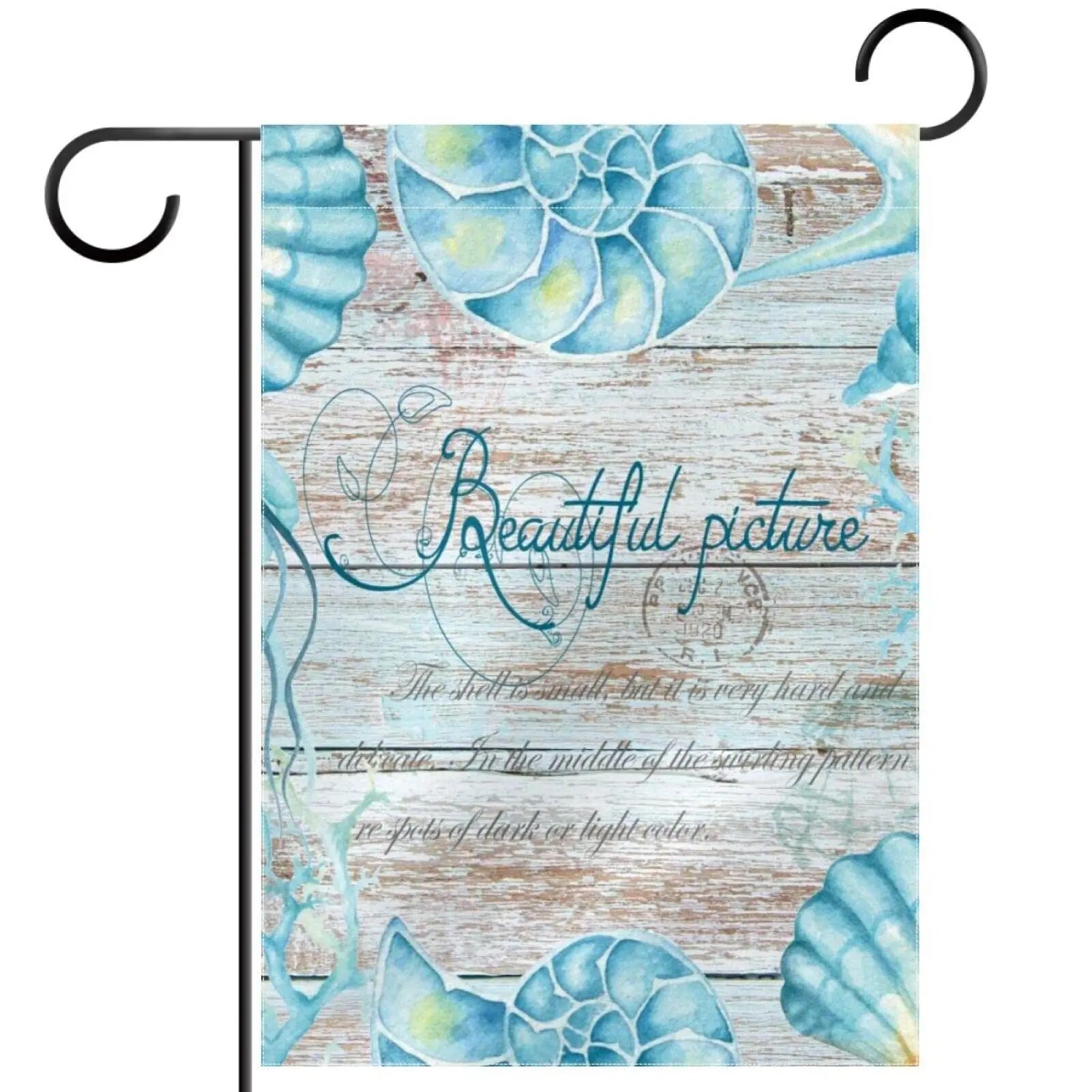 Summer Coastal Garden Flag Nautical Tropical Conch StarShell