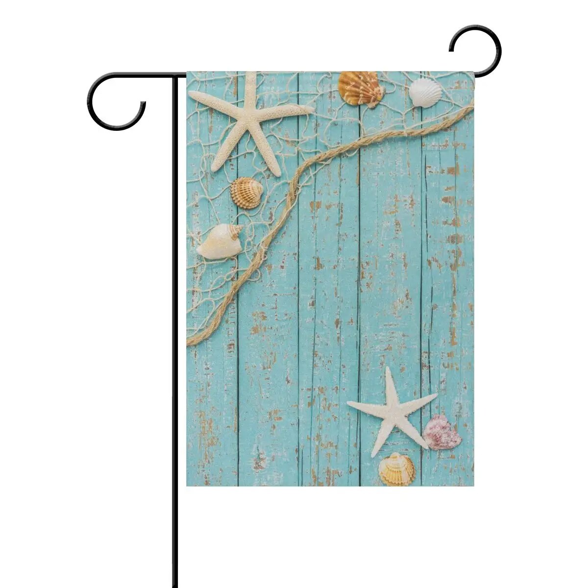 Summer Coastal Garden Flag Nautical Tropical Conch StarShell