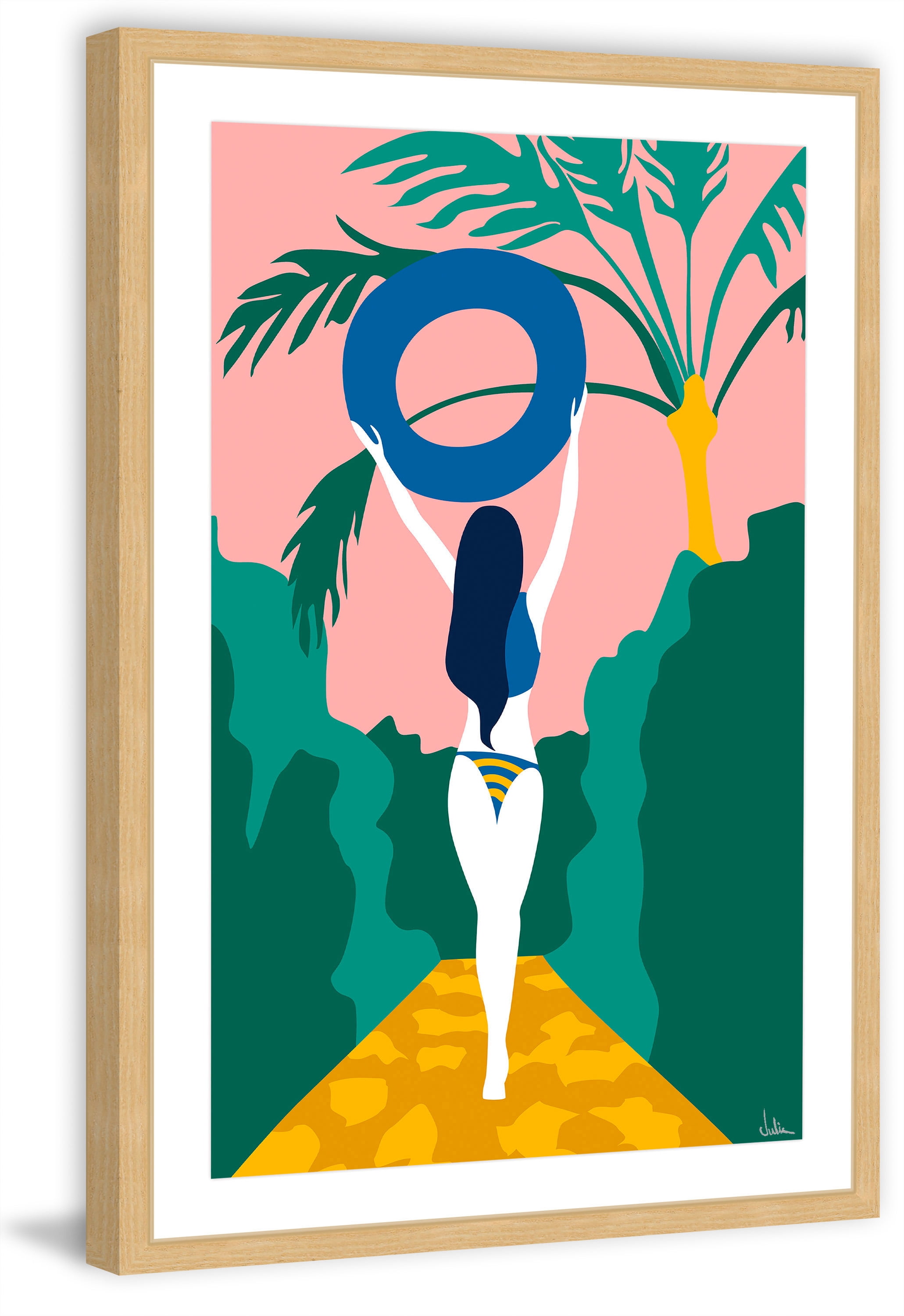 Welcome Summer Framed Painting Print