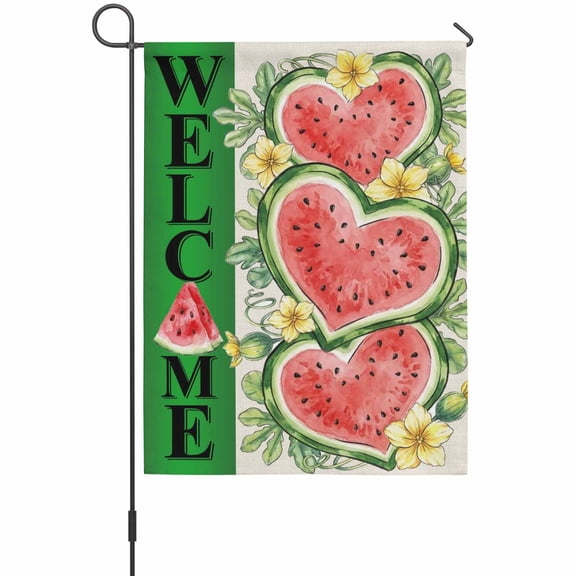 Orange Striped Garden Flag 12 x 18 Inches, Country Vintage Farmhouse ...