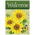 thumbnail image 1 of Welcome Sunflowers and Butterfly Spring Outdoor Garden Flag 12.5" x 18", 1 of 3