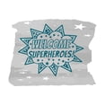 thumbnail image 1 of Welcome Superheroes Superheroes Inspire Your Space Quote Wall Decal Wall Art Sticker Designs Vinyl Stickers For Home House Walls Rooms Windows Bedroom Decoration Size (20x20 inch), 1 of 3
