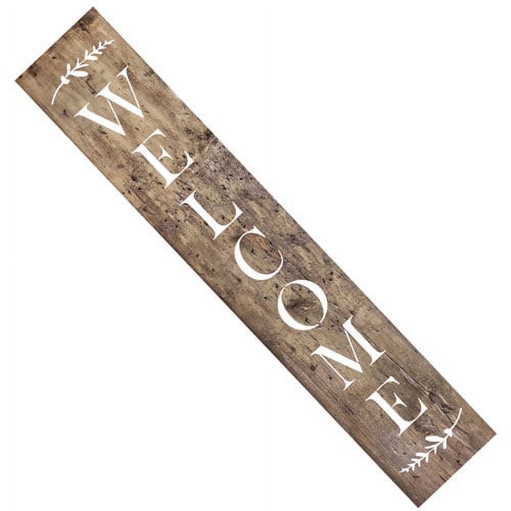 Welcome Tall Wall Stencil 3791 by Designer Stencils
