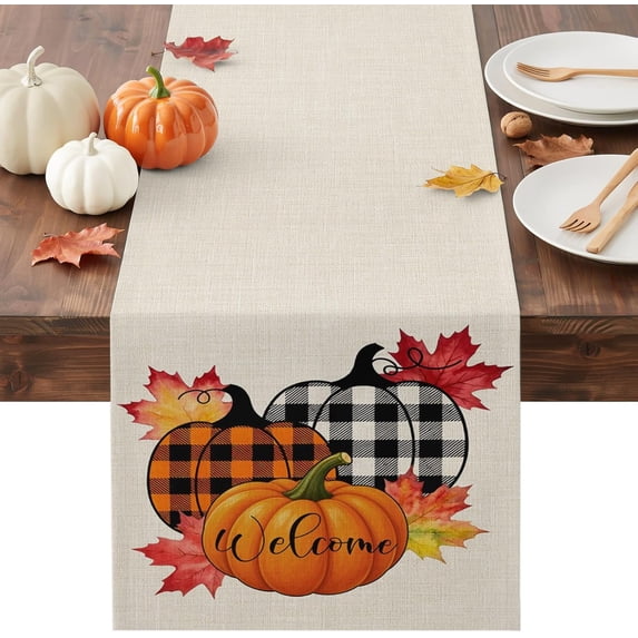 Paper Table Runner Fall Welcome Thanksgiving Fall Table Runner 13